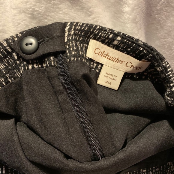 NWT Black and White Check Skirt PL Coldwater Creek - Picture 8 of 10